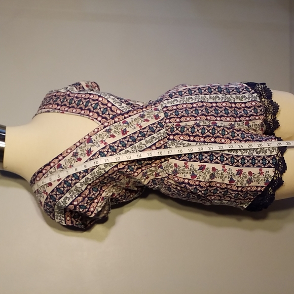 Iris ROMPER S Navy Floral with Navy LACE undershort - Picture 5 of 7